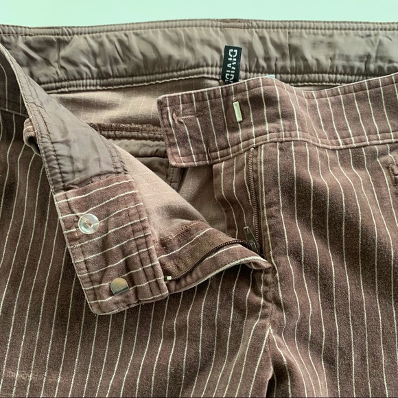 H&M Divided Brown Velvet Stripe Wide Leg Pants - Picture 5 of 16